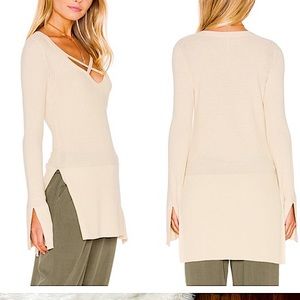 Free People criss cross knit tunic size xs